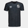 Camisa Santos 26/27 Goleiro Umbro Masculina - Preto