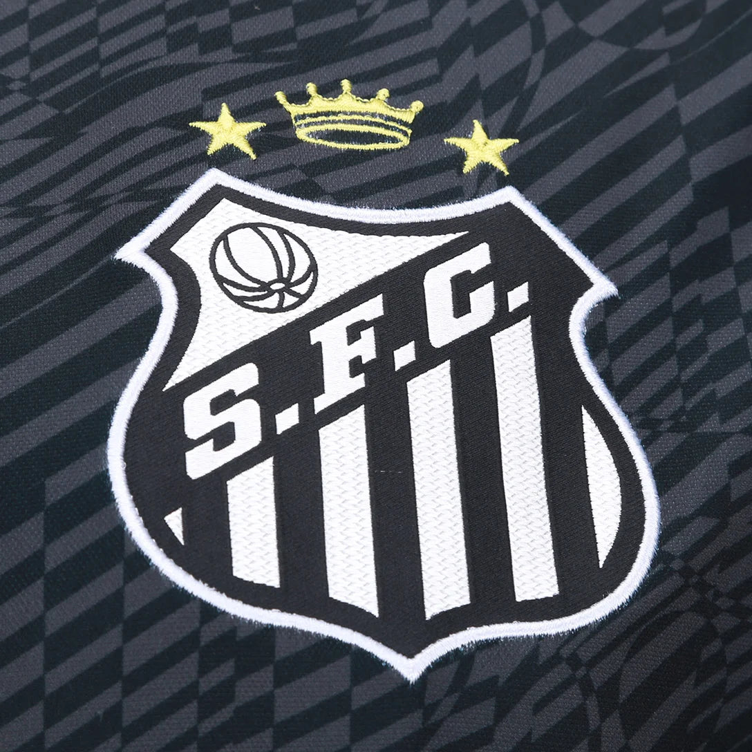 Camisa Santos 26/27 Goleiro Umbro Masculina - Preto
