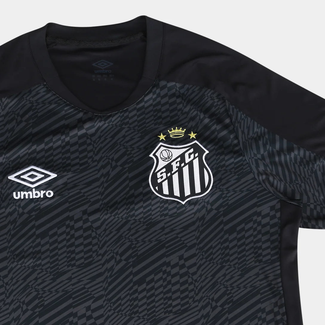 Camisa Santos 26/27 Goleiro Umbro Masculina - Preto