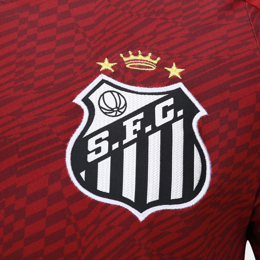 Camisa Santos 26/27 Goleiro Umbro Masculina - Vinho