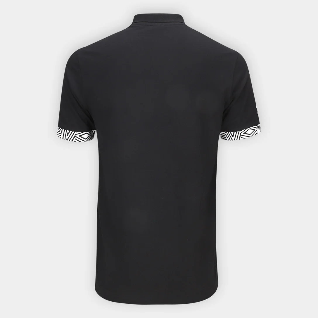 Camisa Polo Santos 26/27 Viagem Umbro Masculina - Preto