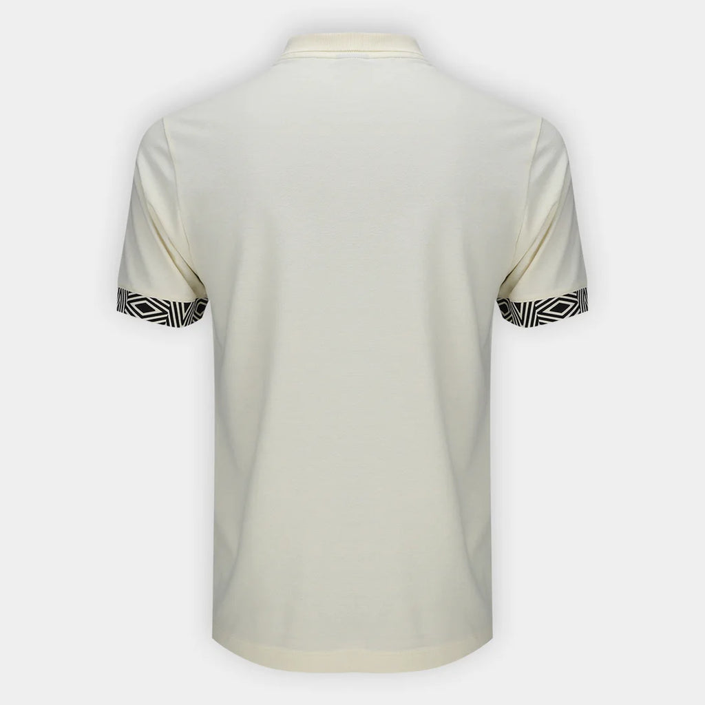 Camisa Polo Santos 26/27 Viagem Umbro Masculina - Off White
