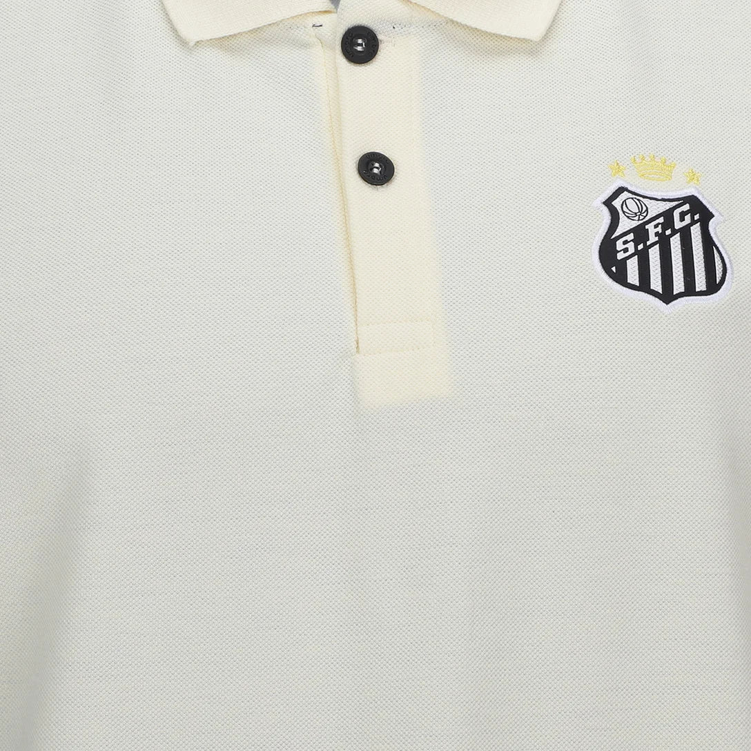Camisa Polo Santos 26/27 Viagem Umbro Masculina - Off White
