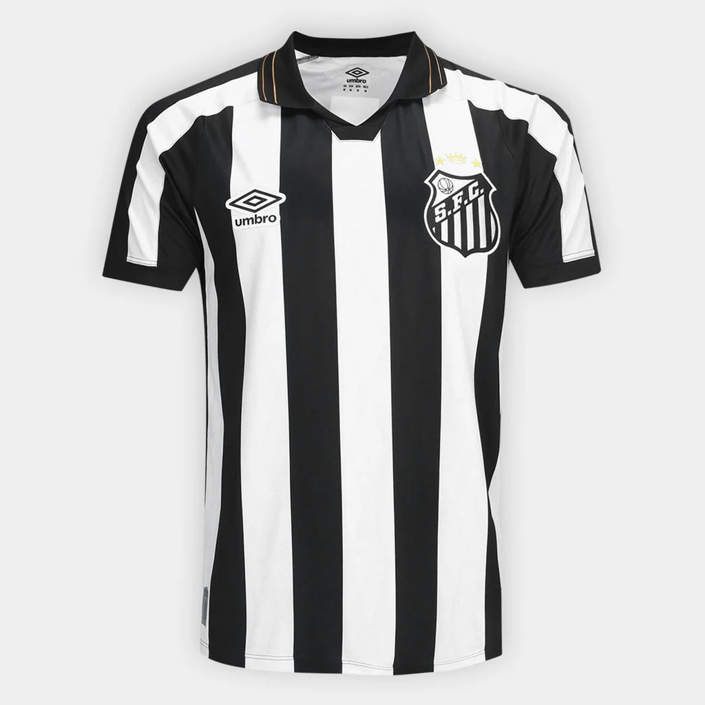 Camisa Santos II 26/27 Torcedor Umbro Masculina - Branco+Preto