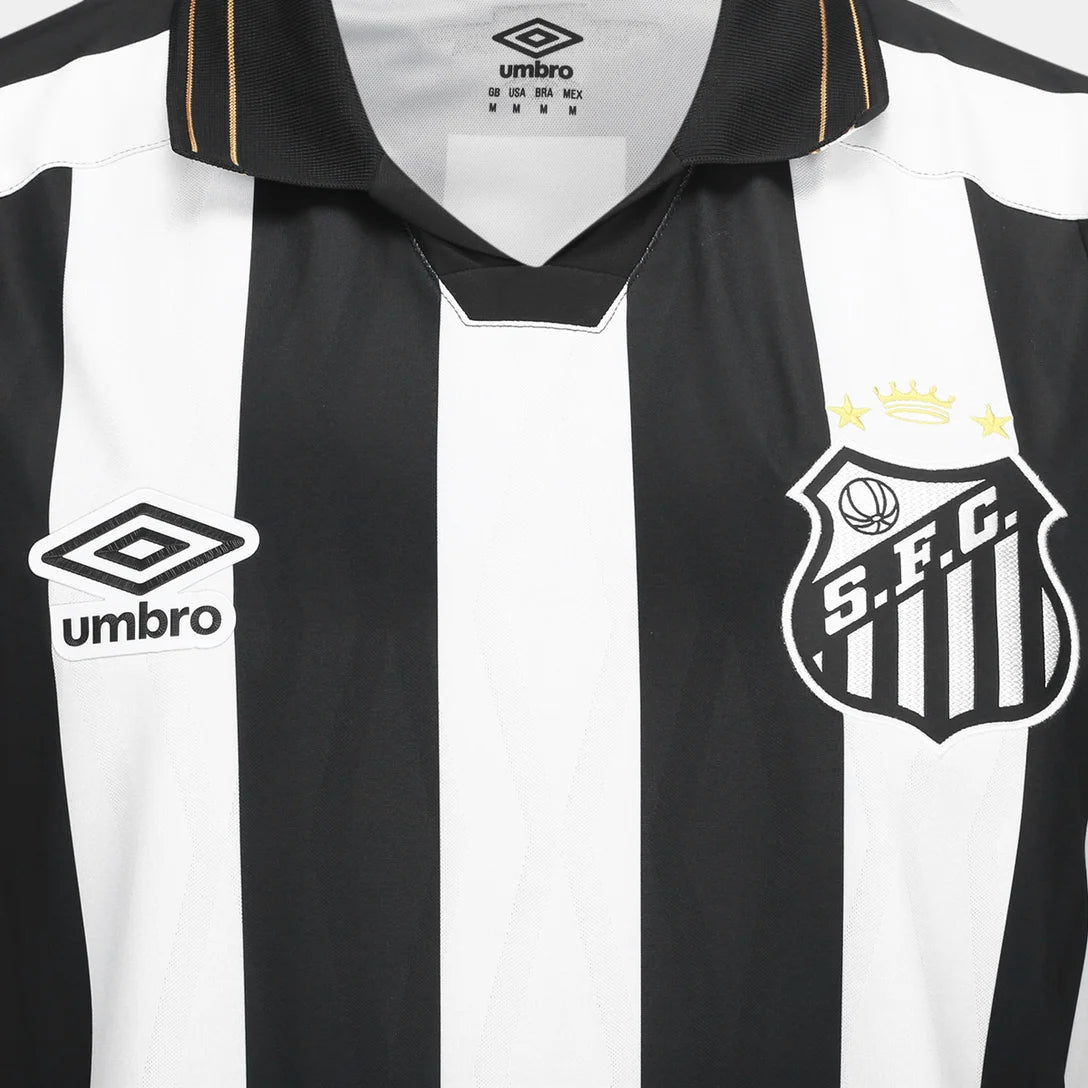 Camisa Santos II 26/27 Torcedor Umbro Masculina - Branco+Preto