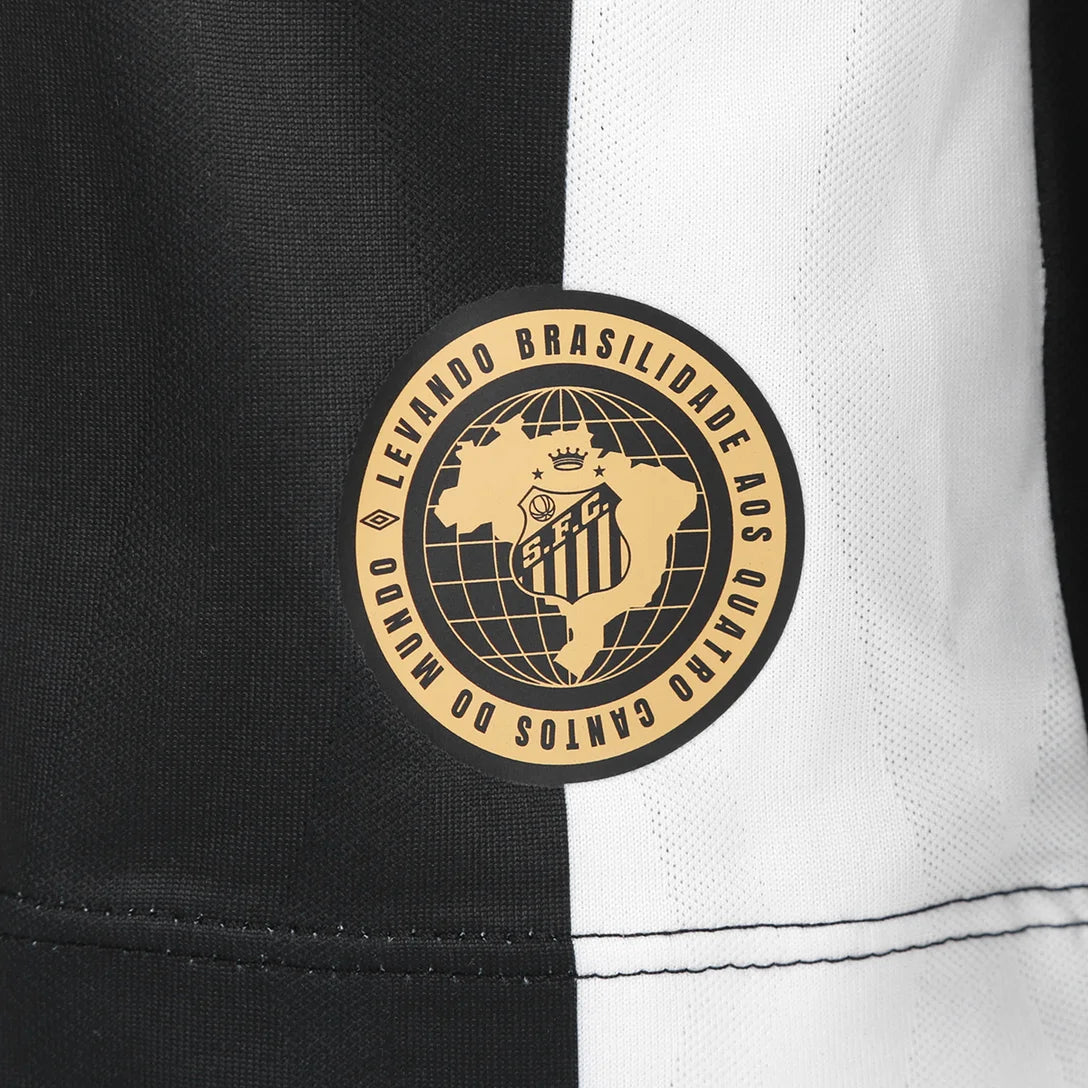 Camisa Santos II 26/27 Torcedor Umbro Masculina - Branco+Preto