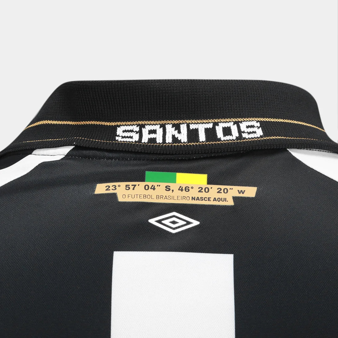 Camisa Santos II 26/27 Torcedor Umbro Masculina - Branco+Preto