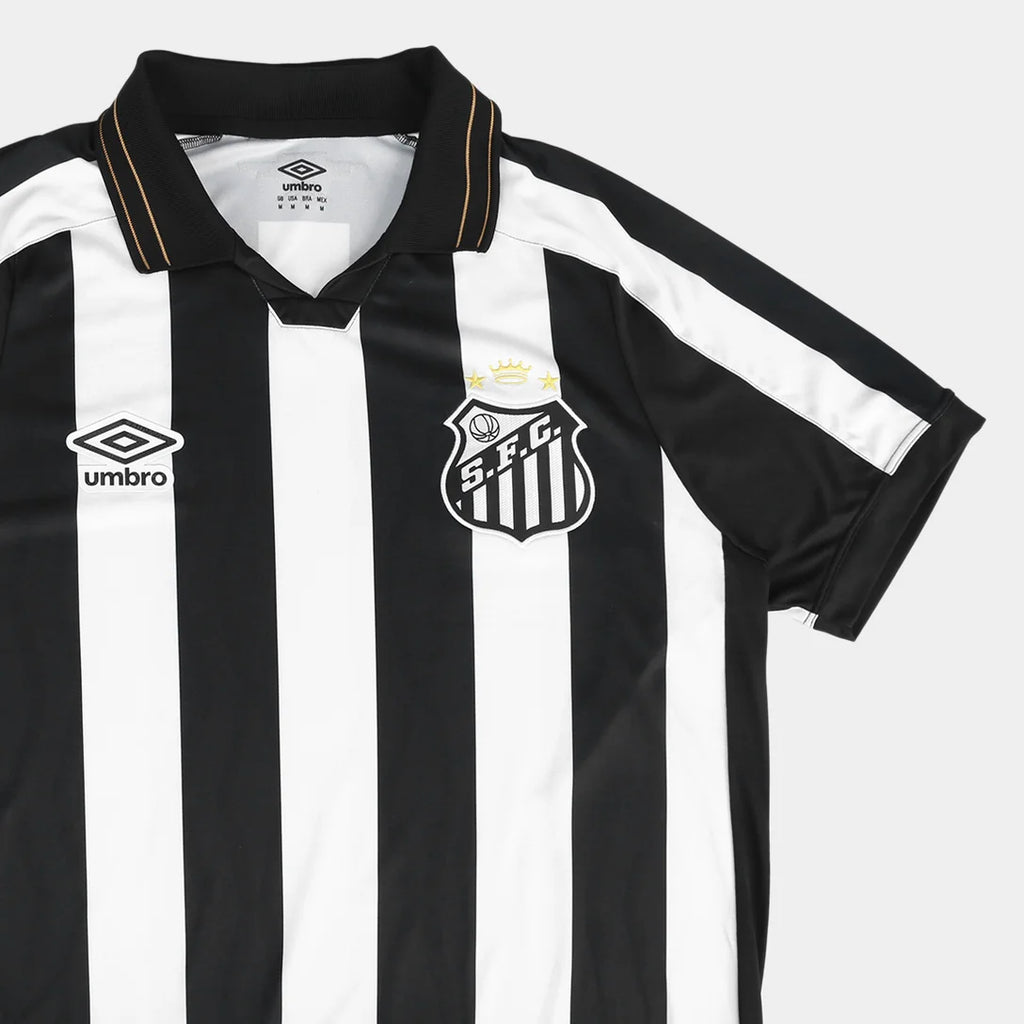 Camisa Santos II 26/27 Torcedor Umbro Masculina - Branco+Preto