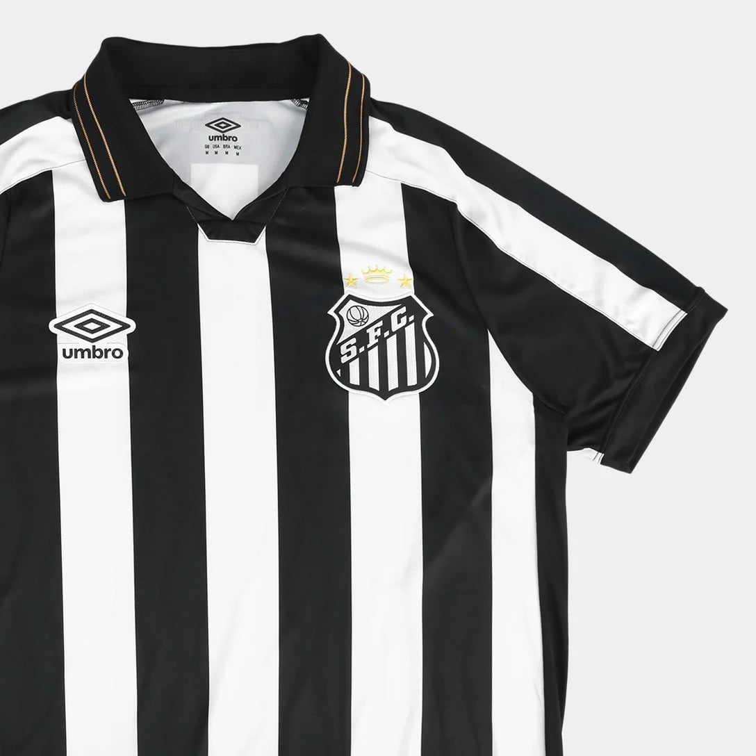 Camisa Santos II 26/27 Torcedor Umbro Masculina - Branco+Preto