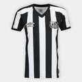 Camisa Santos II 26/27 Torcedor Umbro Feminina - Preto+Branco