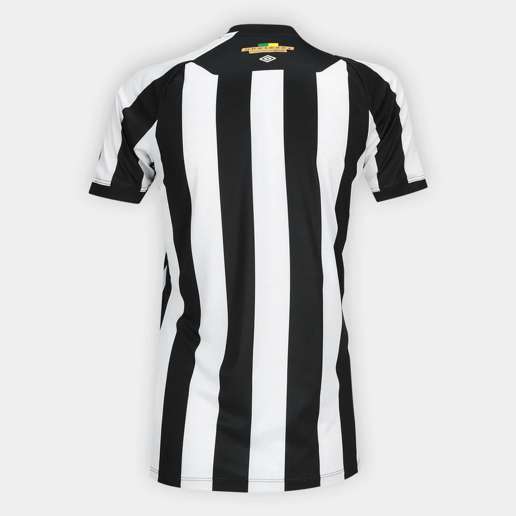 Camisa Santos II 26/27 Torcedor Umbro Feminina - Preto+Branco