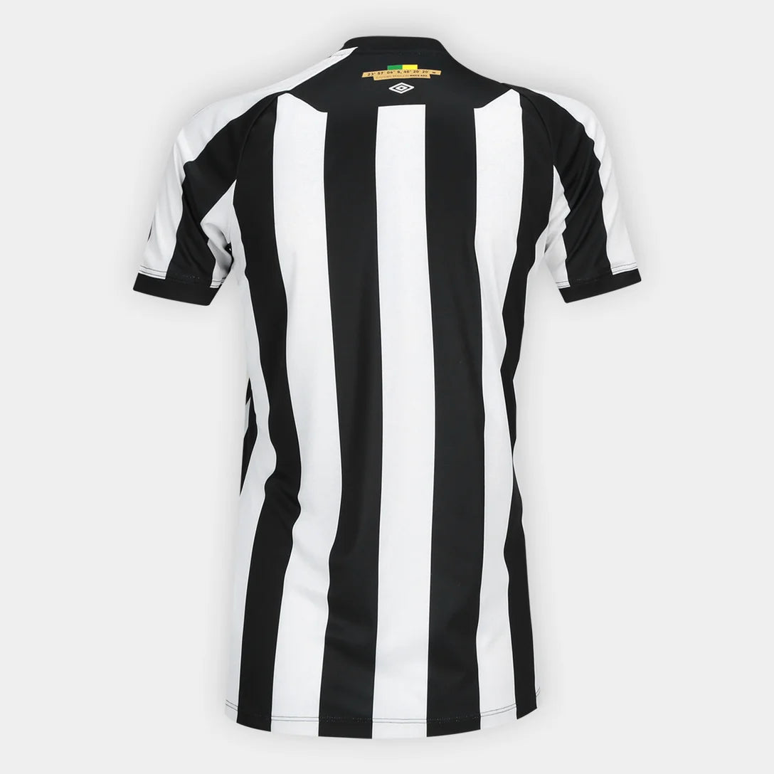 Camisa Santos II 26/27 Torcedor Umbro Feminina - Preto+Branco