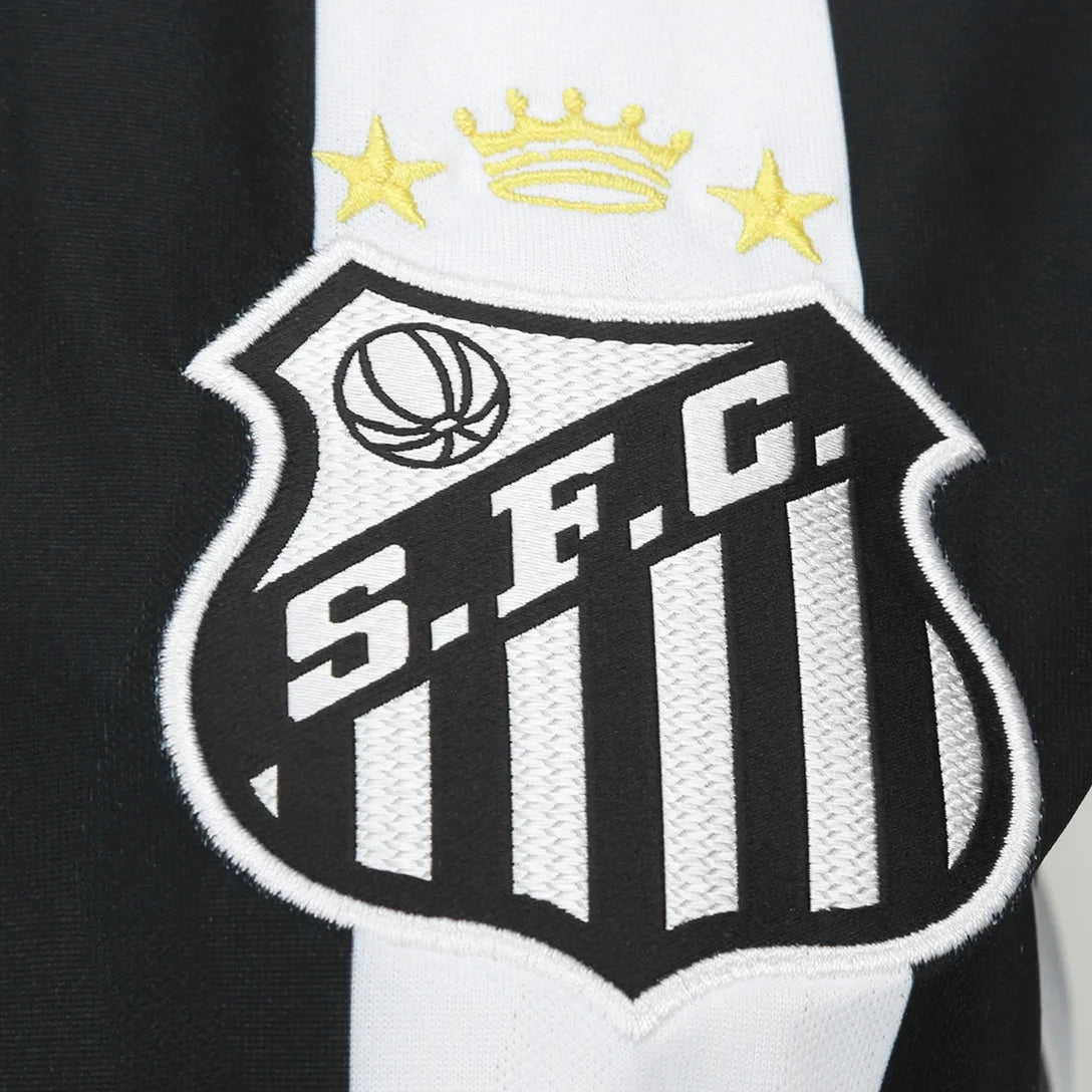 Camisa Santos II 26/27 Torcedor Umbro Feminina - Preto+Branco