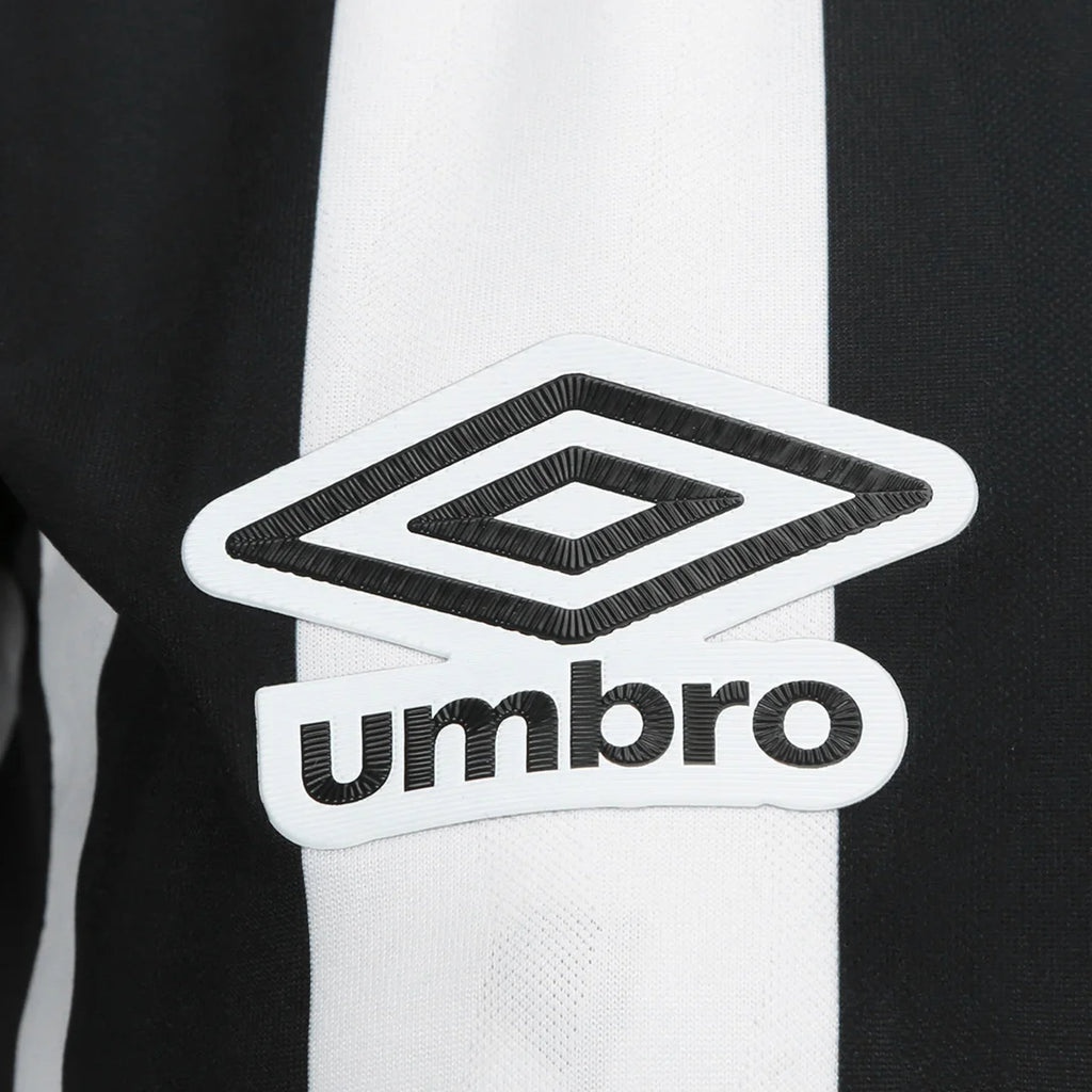 Camisa Santos II 26/27 Torcedor Umbro Feminina - Preto+Branco