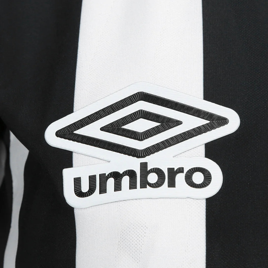 Camisa Santos II 26/27 Torcedor Umbro Feminina - Preto+Branco