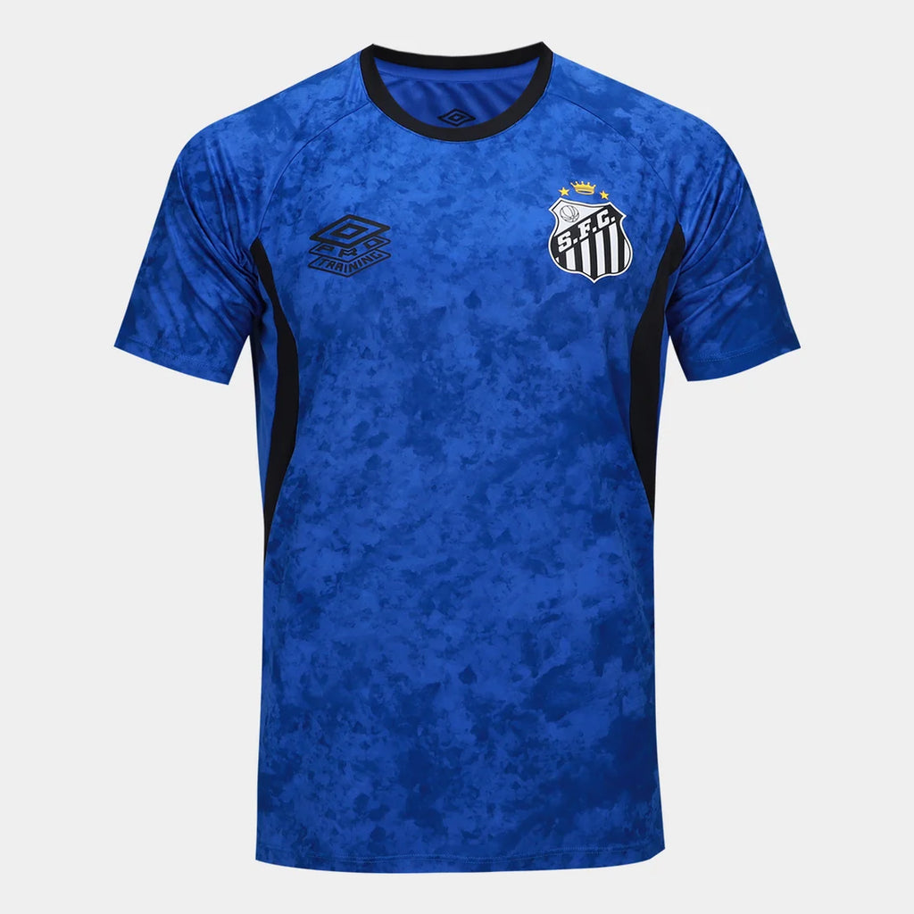 Camisa Santos Treino 26/27 Umbro Masculina - Azul+Preto