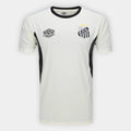 Camisa Santos Treino 26/27 Umbro Masculina - Off White+Preto