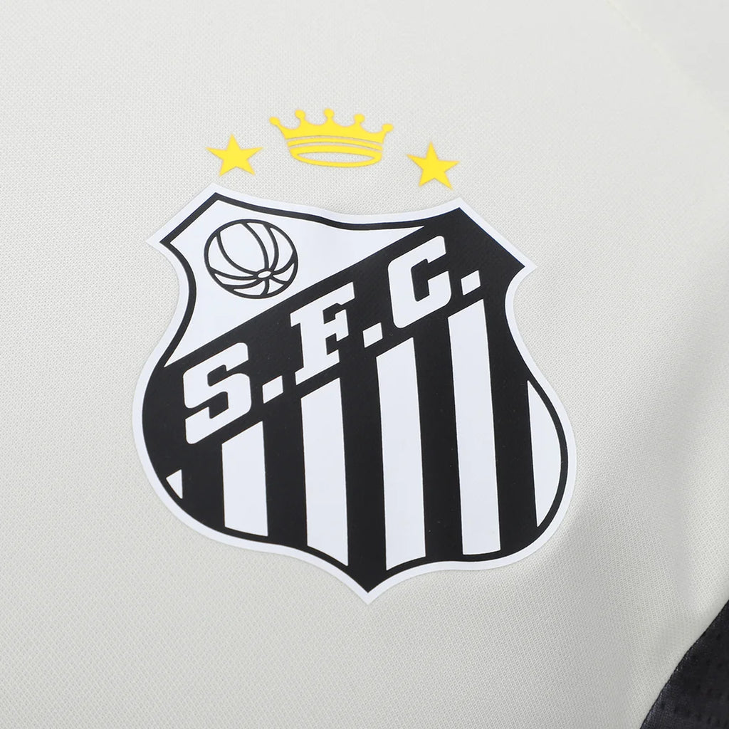 Camisa Santos Treino 26/27 Umbro Masculina - Off White+Preto