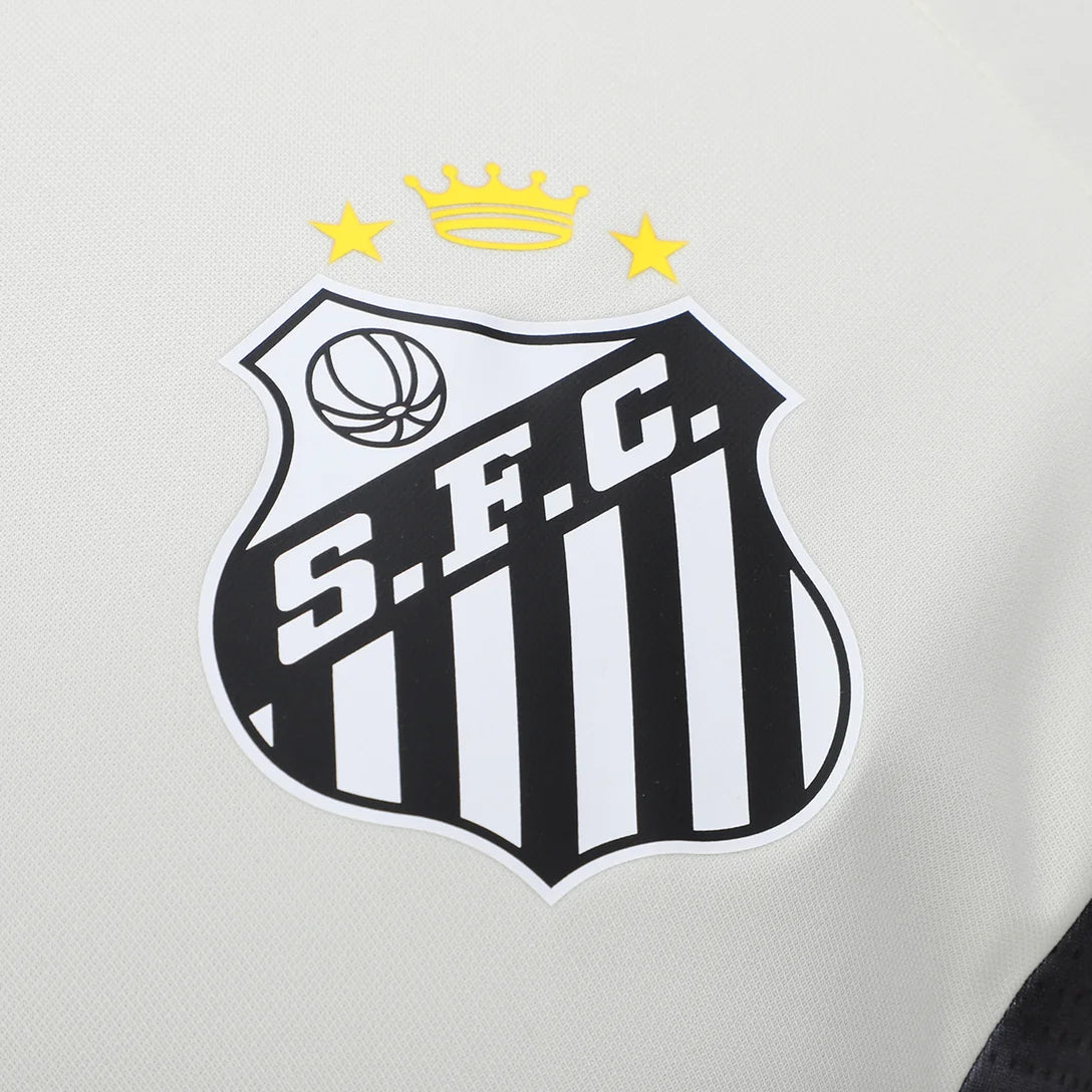 Camisa Santos Treino 26/27 Umbro Masculina - Off White+Preto