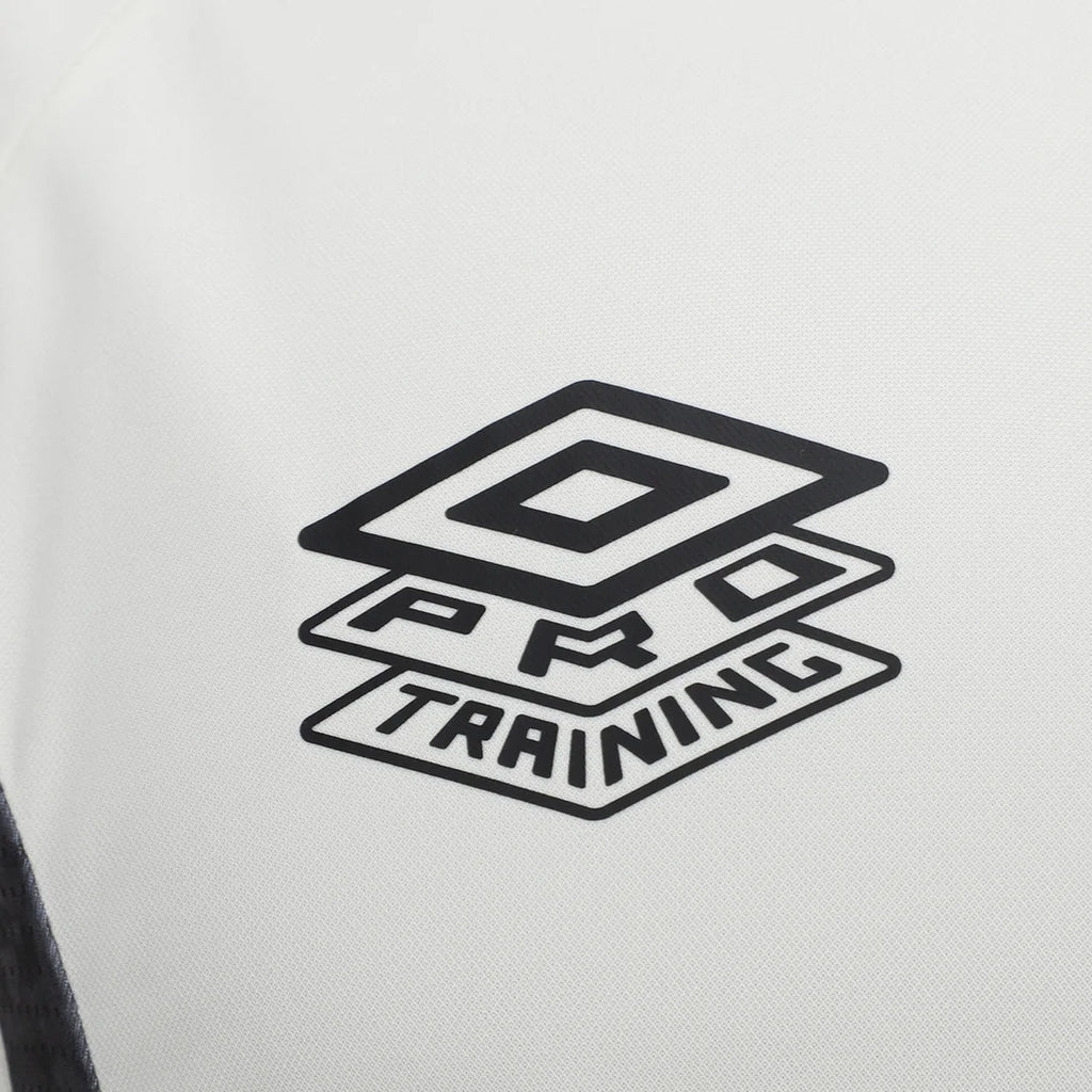 Camisa Santos Treino 26/27 Umbro Masculina - Off White+Preto