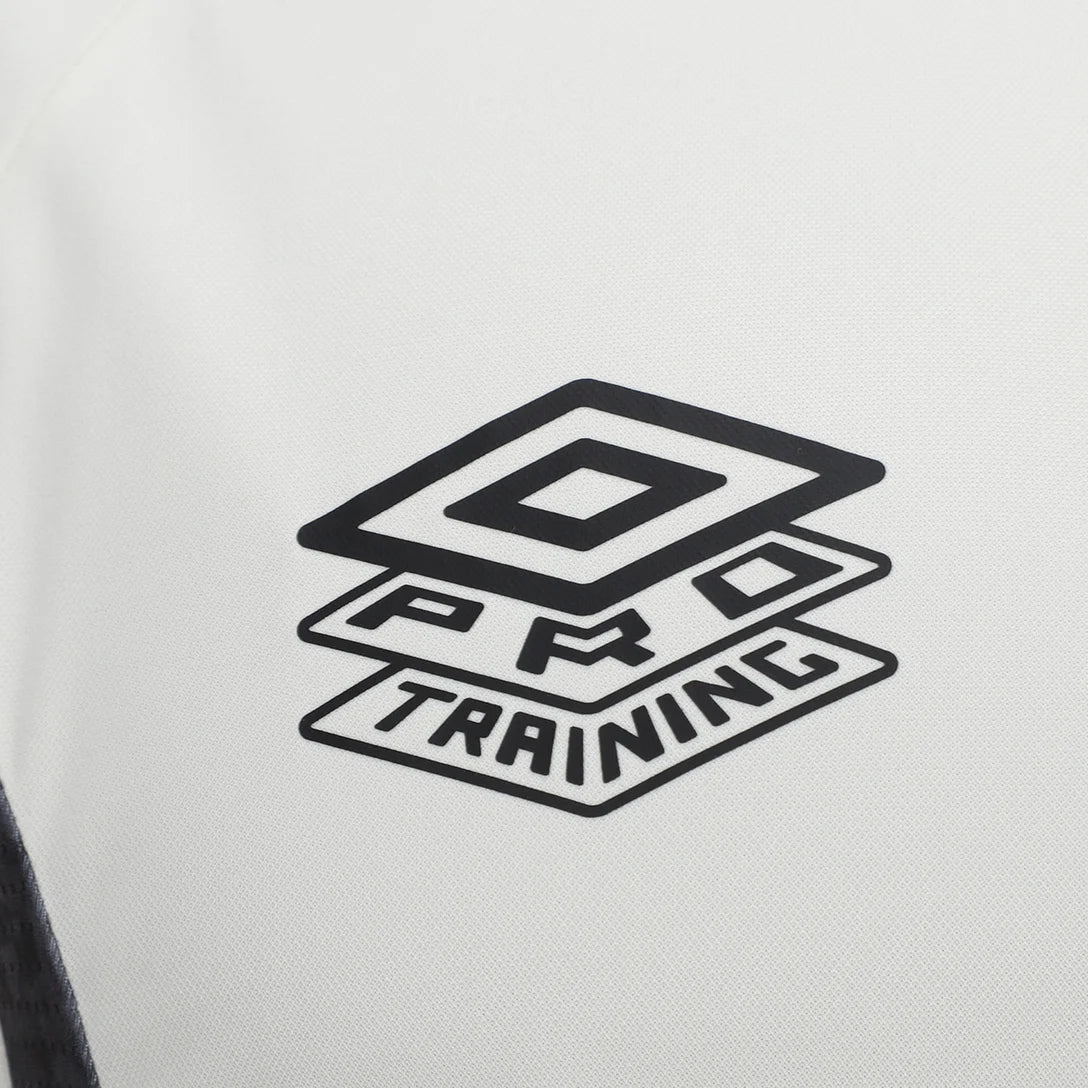 Camisa Santos Treino 26/27 Umbro Masculina - Off White+Preto