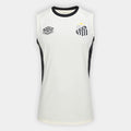 Regata Santos 26/27 Treino Umbro Masculina - Off White+Preto