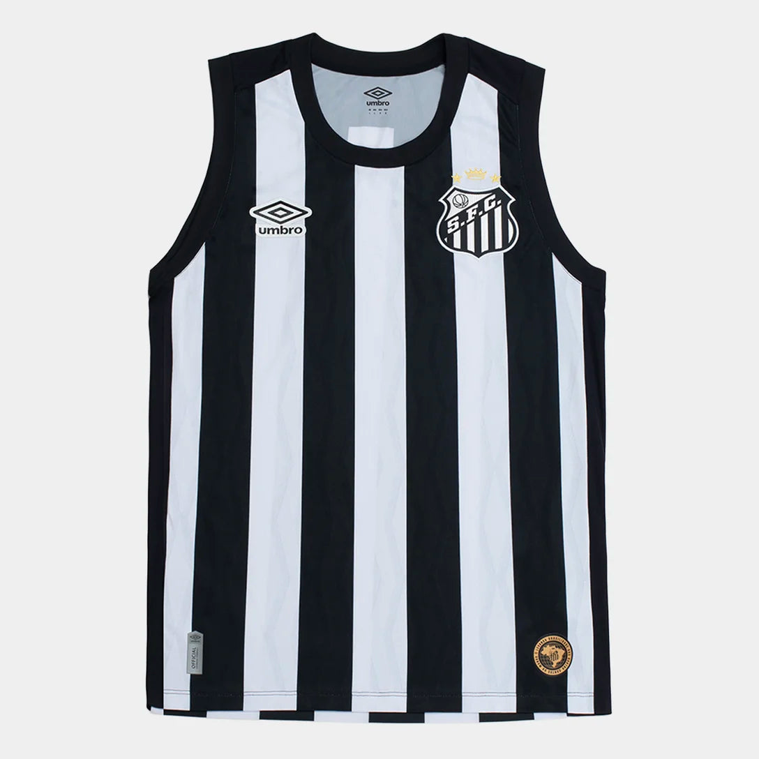 Regata Santos II 26/27 Basquete Umbro Masculina - Preto+Branco