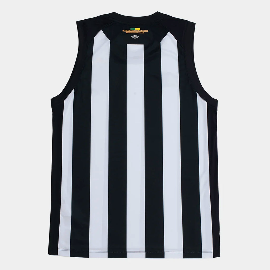 Regata Santos II 26/27 Basquete Umbro Masculina - Preto+Branco