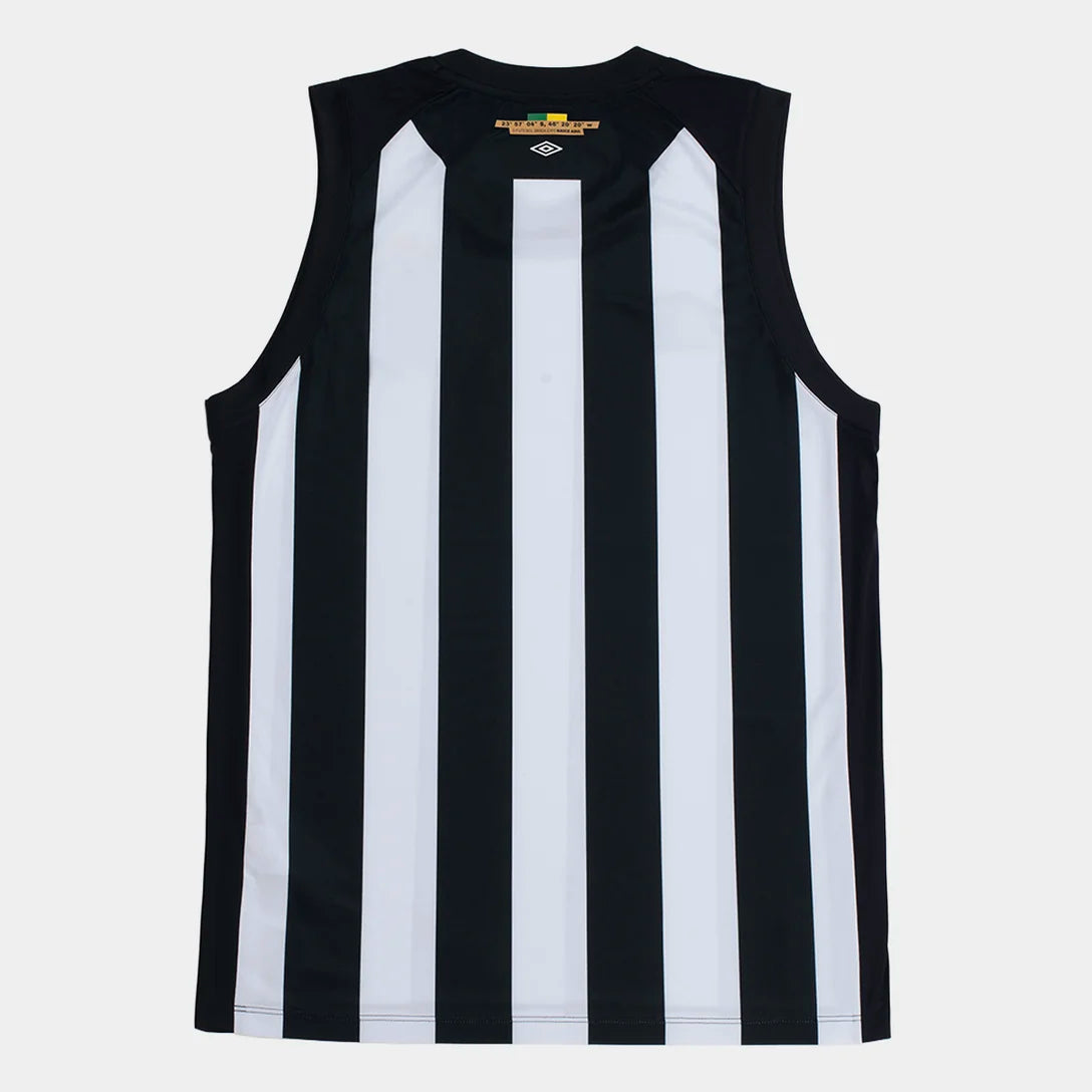Regata Santos II 26/27 Basquete Umbro Masculina - Preto+Branco