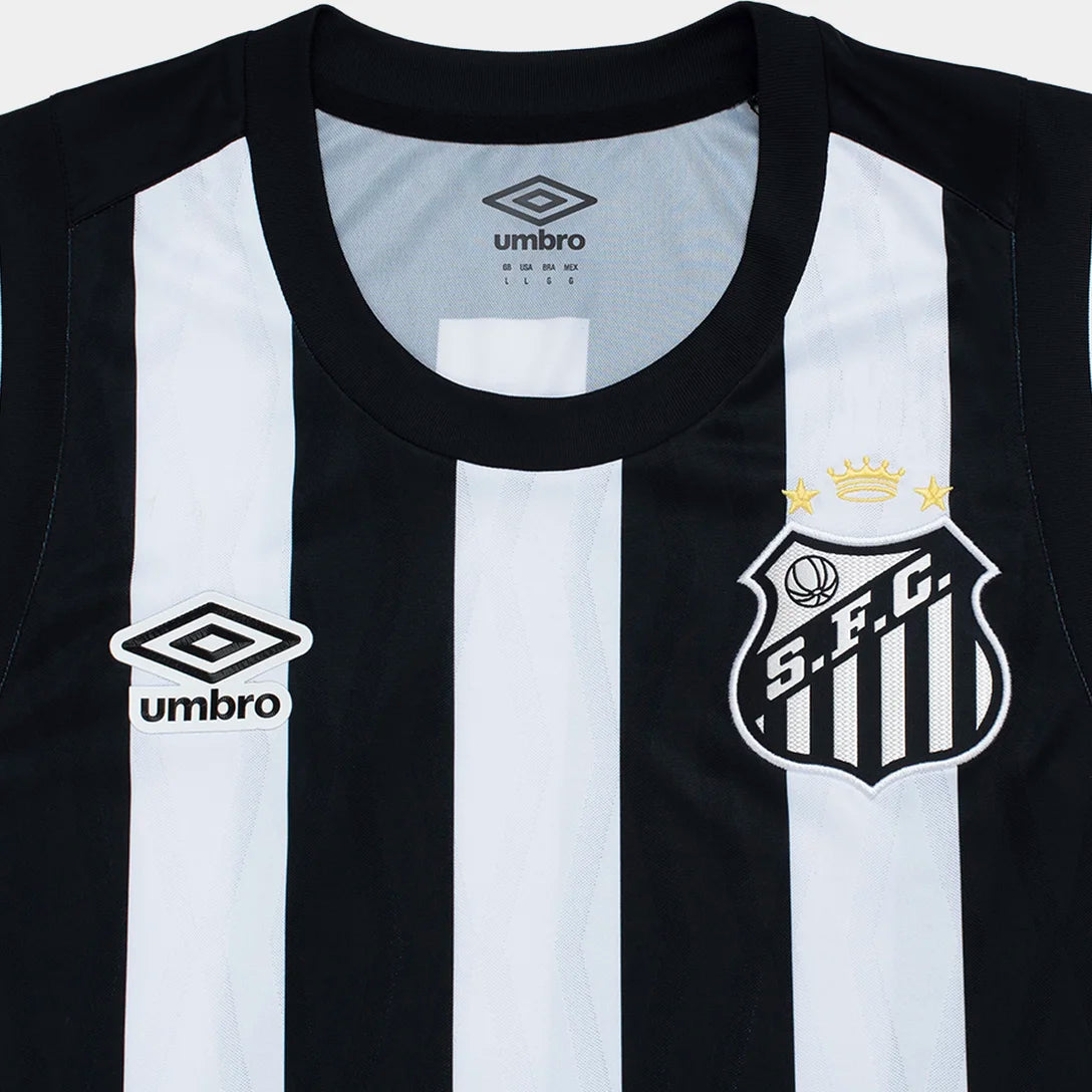 Regata Santos II 26/27 Basquete Umbro Masculina - Preto+Branco