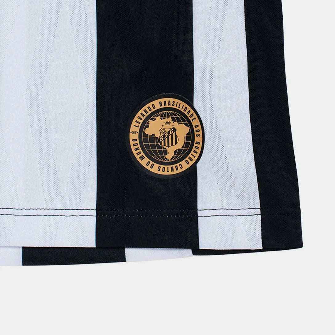 Regata Santos II 26/27 Basquete Umbro Masculina - Preto+Branco
