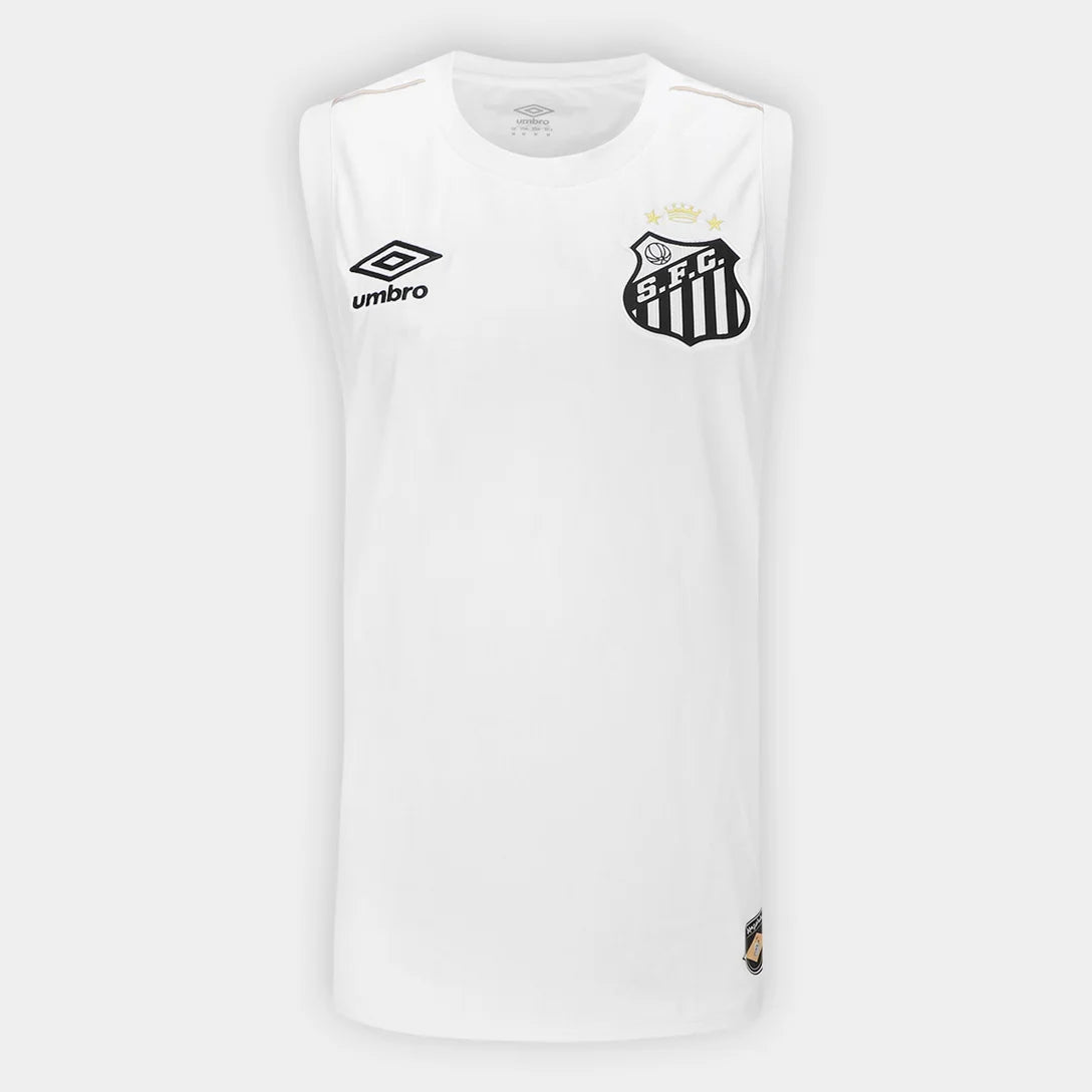 Regata Santos I 26/27 Basquete Umbro Masculina - Branco+Bronze