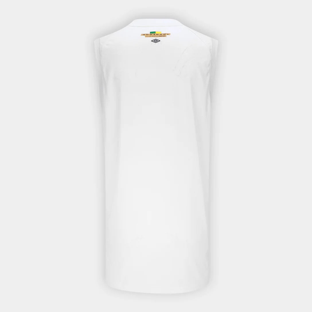 Regata Santos I 26/27 Basquete Umbro Masculina - Branco+Bronze