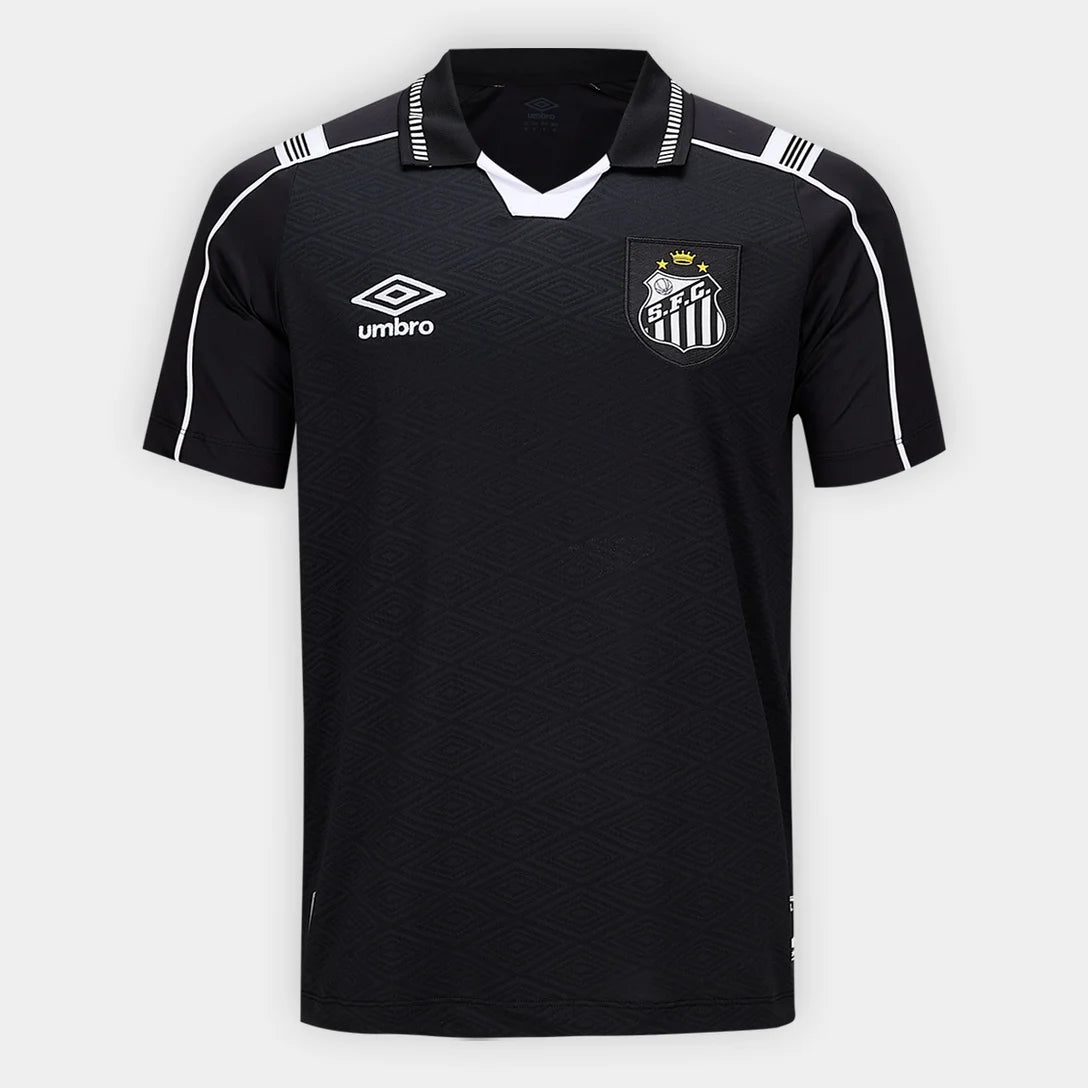Camisa Santos III 26/27 Torcedor Umbro Masculina - Preto+Branco