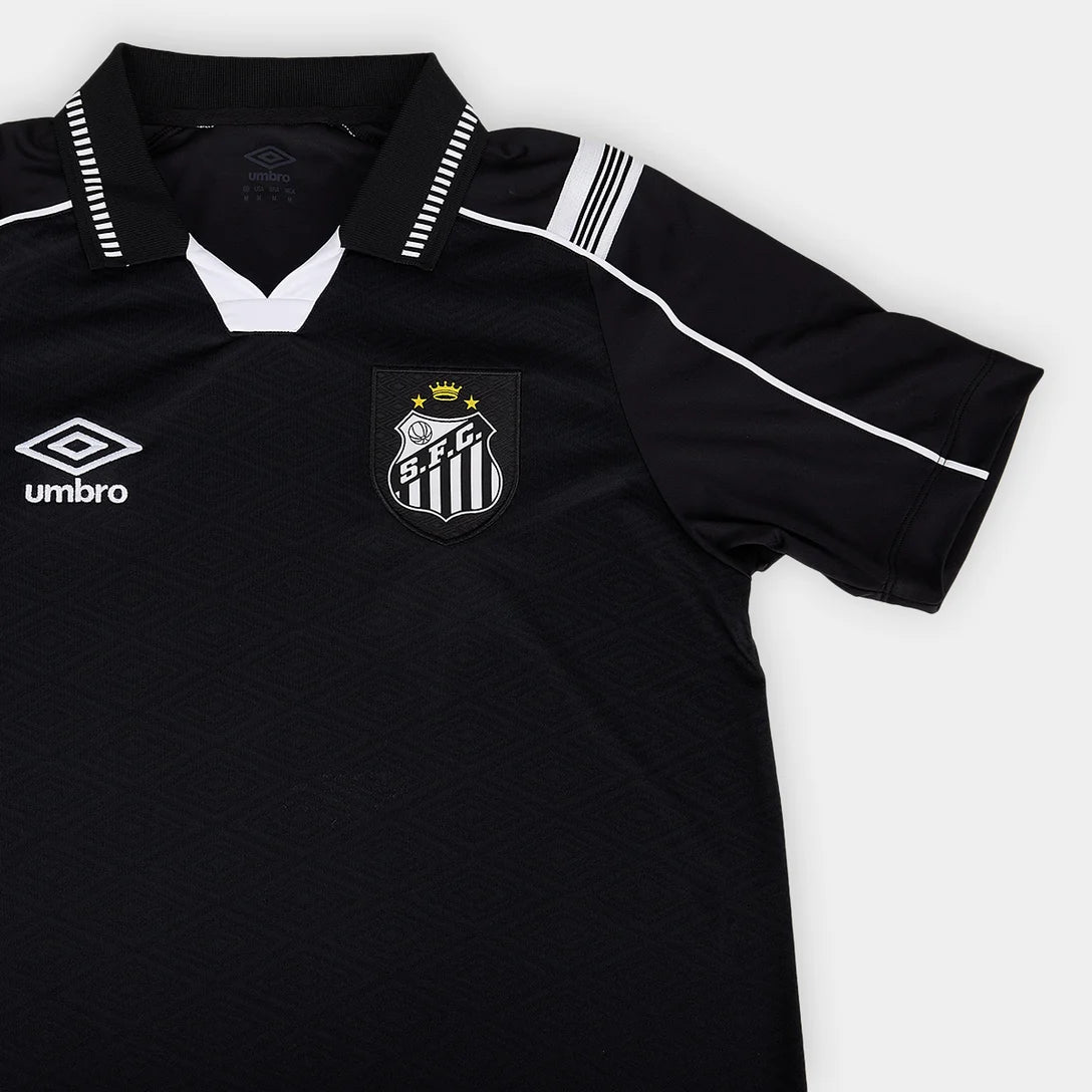 Camisa Santos III 26/27 Torcedor Umbro Masculina - Preto+Branco