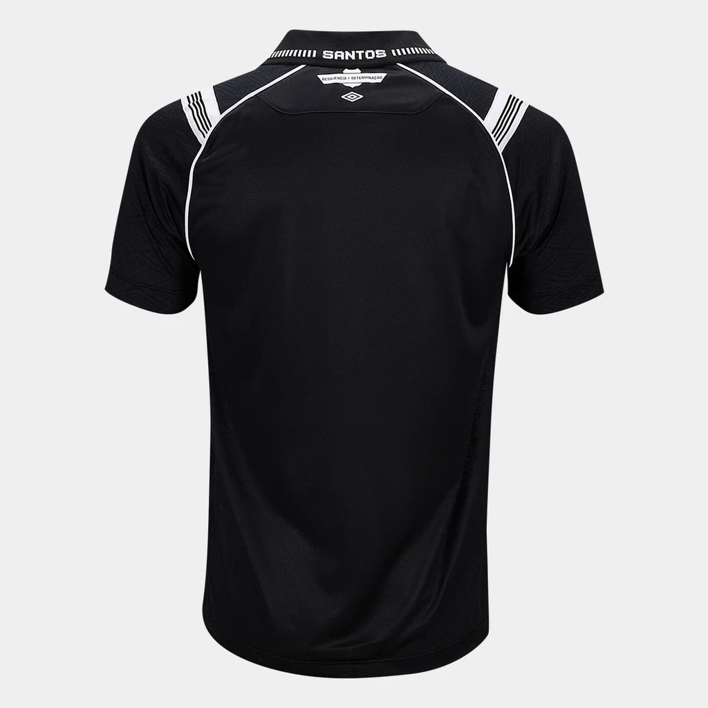Camisa Santos III 26/27 Jogador Umbro Masculina - Preto+Branco