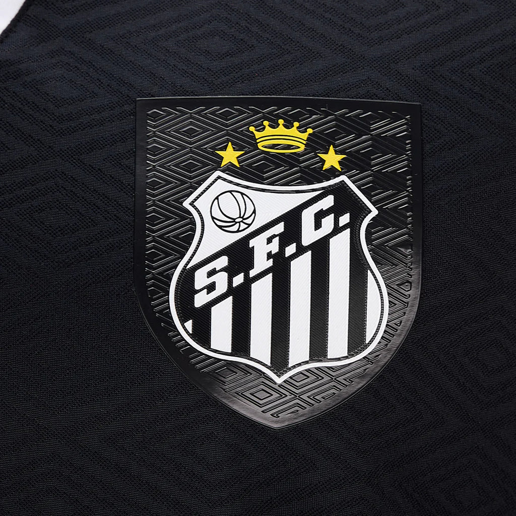 Camisa Santos III 26/27 Jogador Umbro Masculina - Preto+Branco