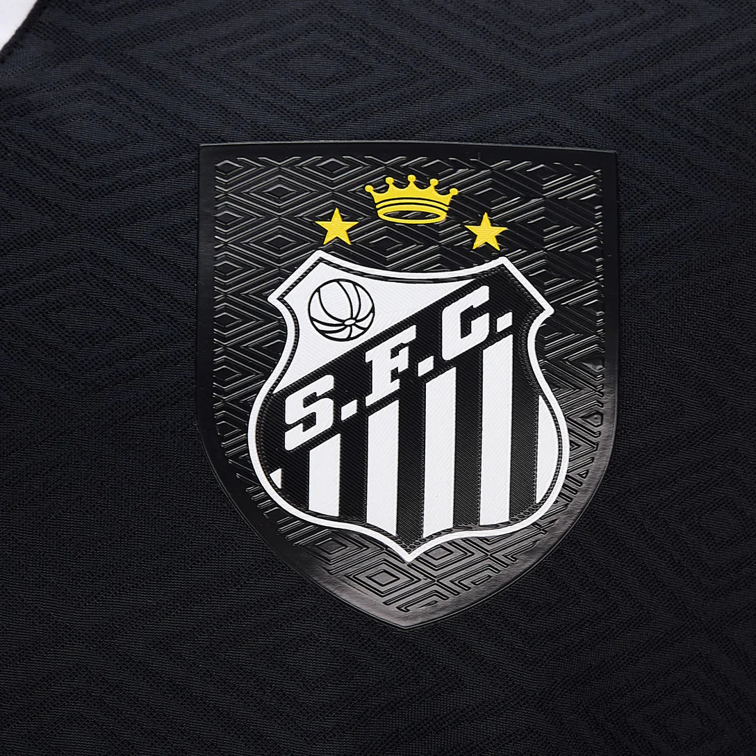 Camisa Santos III 26/27 Jogador Umbro Masculina - Preto+Branco