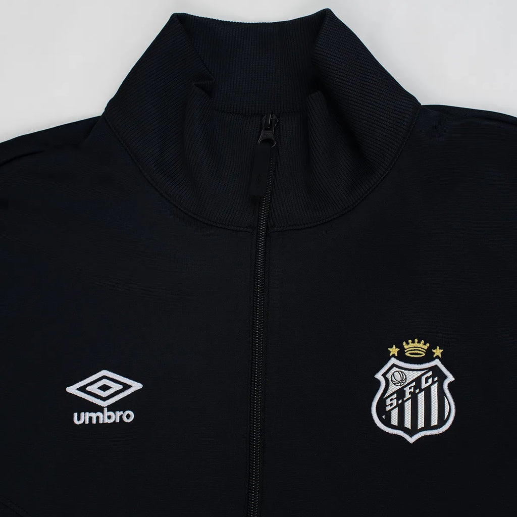 Jaqueta Santos 26/27 Viagem Umbro Masculina - Preto+Branco