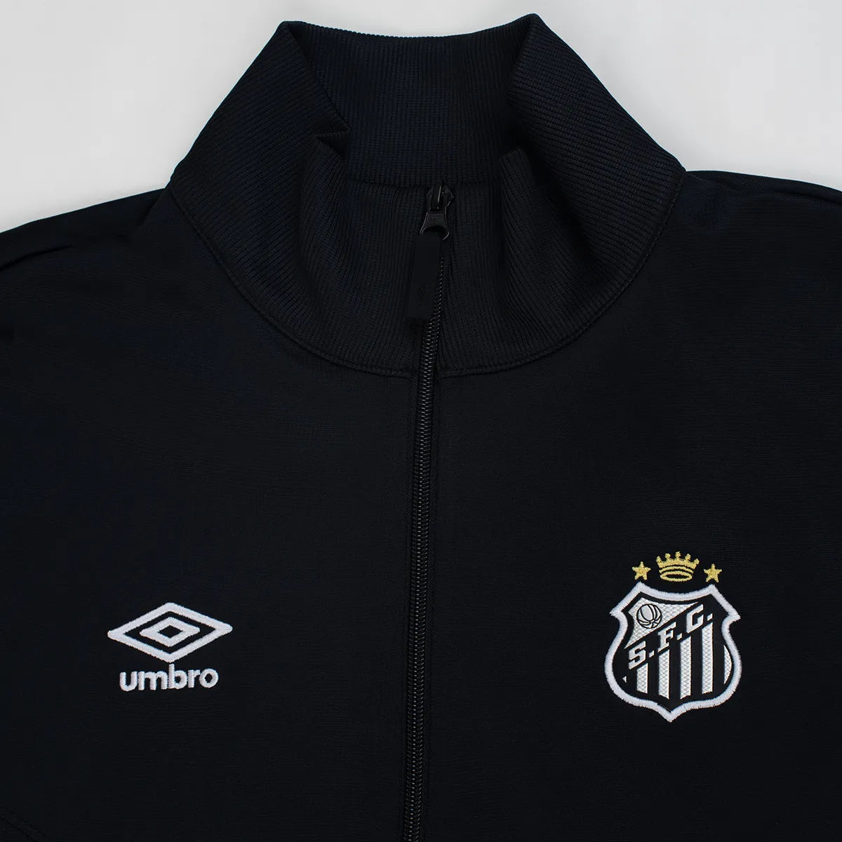 Jaqueta Santos 26/27 Viagem Umbro Masculina - Preto+Branco