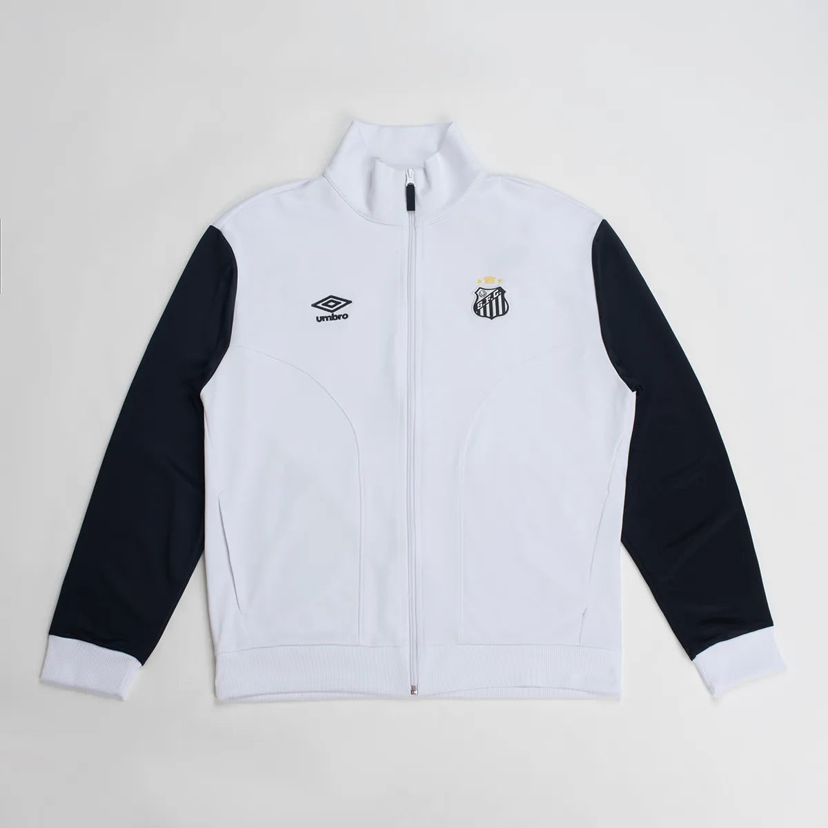 Jaqueta Santos 26/27 Viagem Umbro Masculina - Branco+Preto