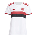 Manto Flamengo Jogo 1 Branco Feminina Adidas 2026