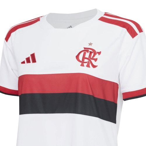 Manto Flamengo Jogo 1 Branco Feminina Adidas 2026